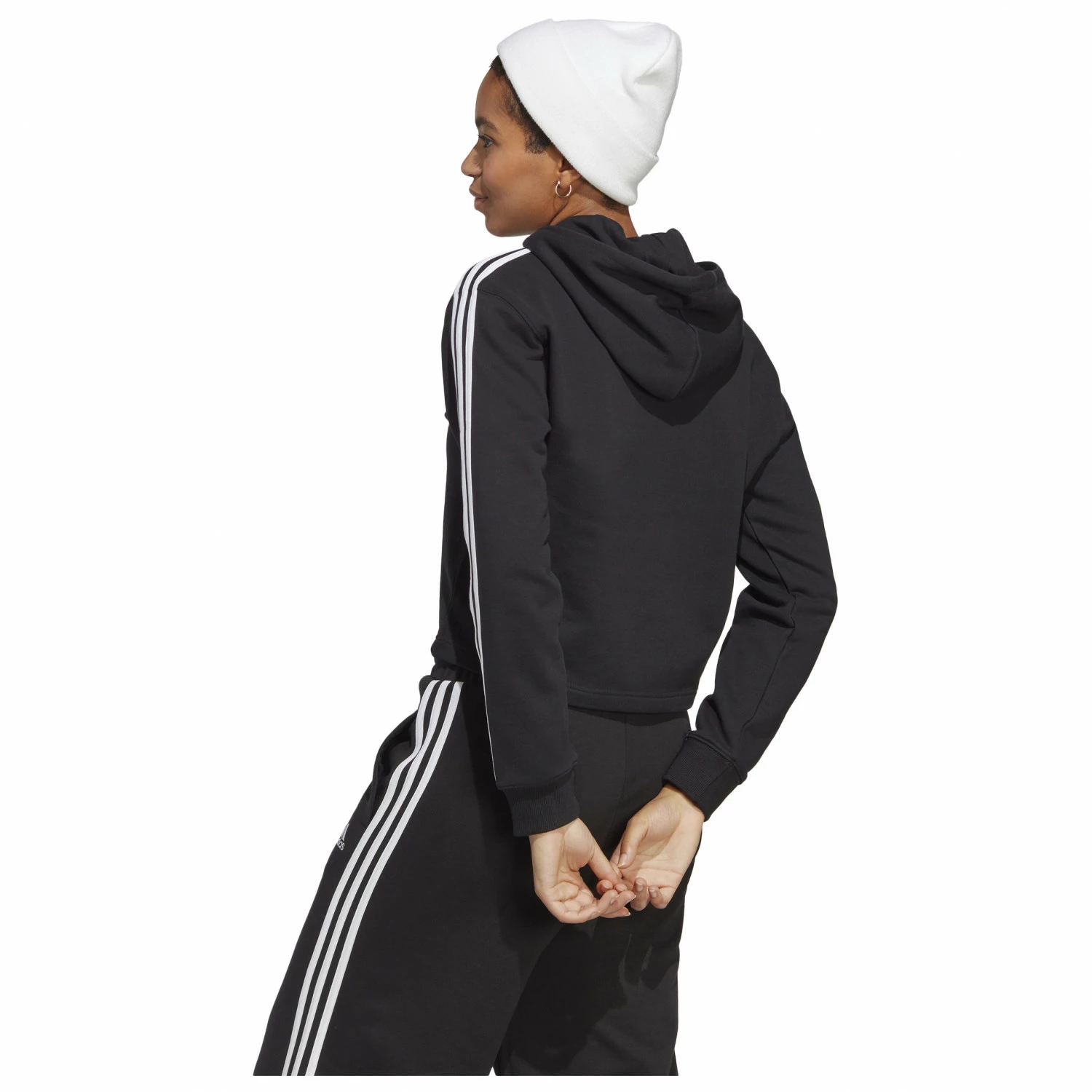 ADIDAS Women's 3-Stripes FT CR Hoody - Hoodie 5 ADIDAS Women's 3-Stripes FT CR Hoody - Hoodie - Image 3