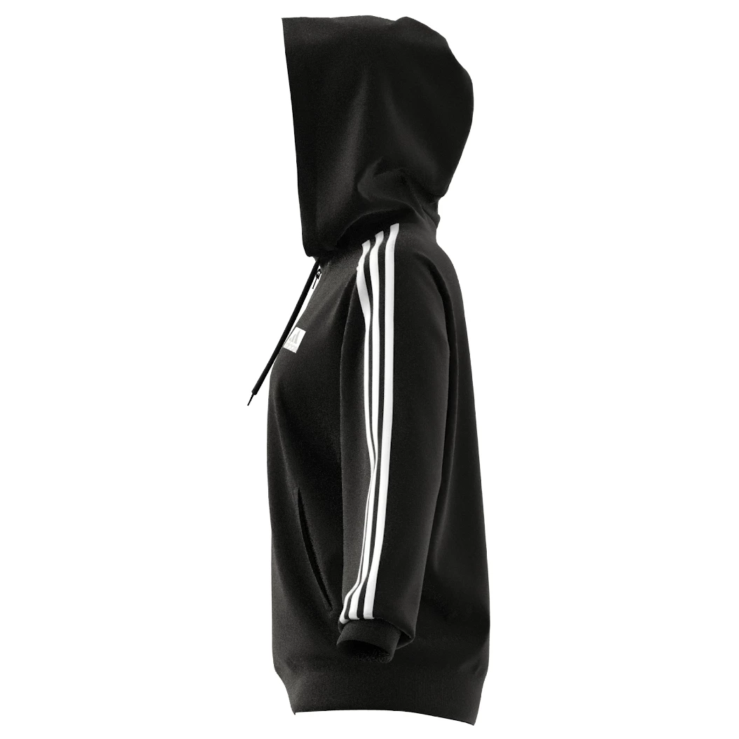ADIDAS Women's 3-Stripes FT Full Zip O Hoodie - Hoodie 6 ADIDAS Women's 3-Stripes FT Full Zip O Hoodie - Hoodie - Image 4