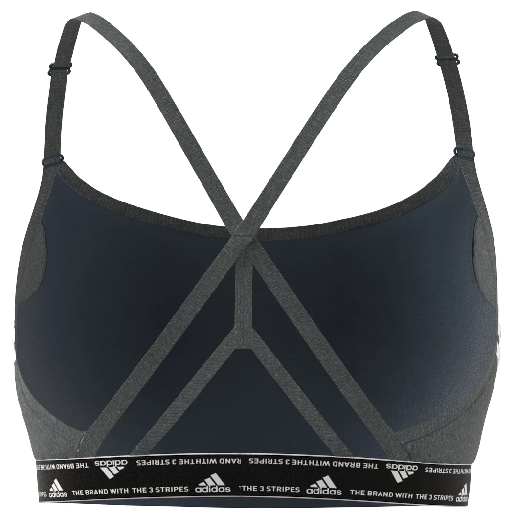 ADIDAS Women's Aer LS 3 Stripes - Sports Bra 7 ADIDAS Women's Aer LS 3 Stripes - Sports Bra - Image 5