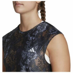 ADIDAS Women's Fast Aop Tee - Running Shirt -Outdoor Equipment Sales Shop adidas womens fast aop tee running shirt detail 4