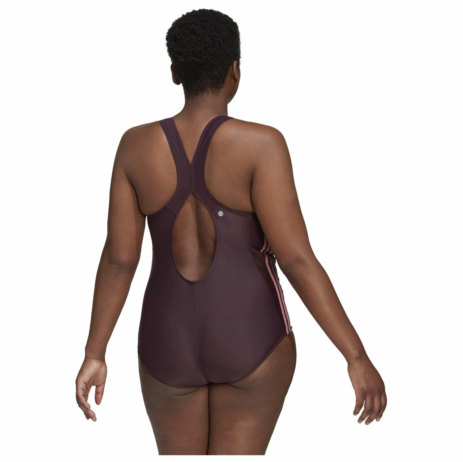 ADIDAS Women's Fit Suit 3 Stripes - Swimsuit 5 ADIDAS Women's Fit Suit 3 Stripes - Swimsuit - Image 3