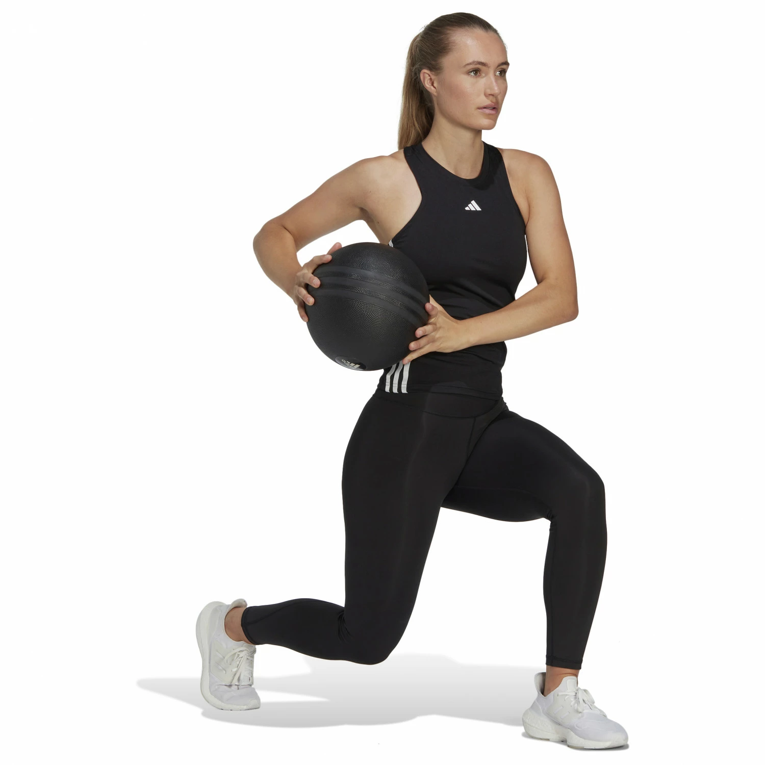 ADIDAS Women's Training Essentials 3-Stripes Tanktop - Tank Top 6 ADIDAS Women's Training Essentials 3-Stripes Tanktop - Tank Top - Image 4