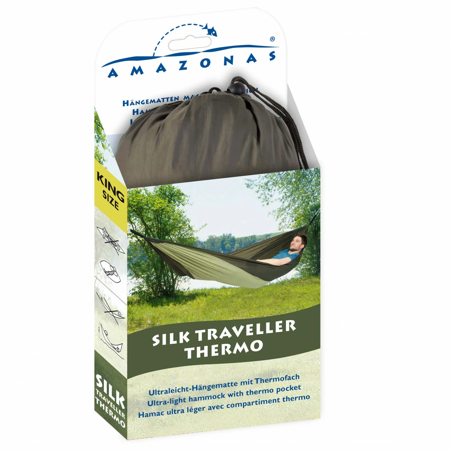 Amazonas Silk Traveller Thermo - Hammock 4 Amazonas Silk Traveller Thermo - Hammock - Image 2