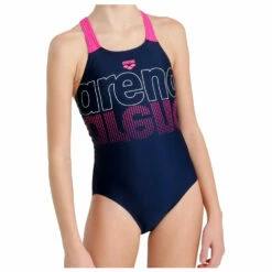 Arena Girl's V Back Graphic - Swimsuit
