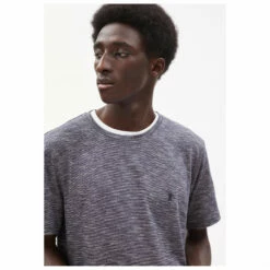 Armedangels Jaames Structure - T-shirt -Outdoor Equipment Sales Shop armedangels jaames structure t shirt bf detail 4