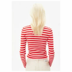 Armedangels Women's Alaani Crewneck Striped - Longsleeve -Outdoor Equipment Sales Shop armedangels womens alaani crewneck striped longsleeve detail 3