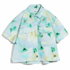 Armedangels Women's Elianaa Aqua Floral - Blouse