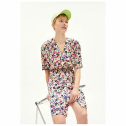 Armedangels Women's Raujaa Painted Bloom - Dress -Outdoor Equipment Sales Shop armedangels womens raujaa painted bloom dress detail 5