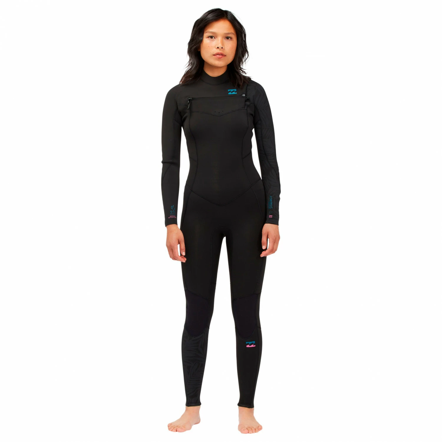 Billabong Women's 302 Synergy Chest Zip Full - Wet Suit 3 Billabong Women's 302 Synergy Chest Zip Full - Wet Suit