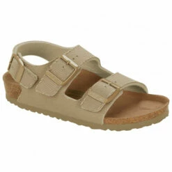 Birkenstock Kid's Milano TEX Canvas Vegan Rivet Logo - Sandals