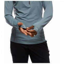Black Diamond Women's Alpenglow Pro Hoody - Sport Shirt 13 Black Diamond Women's Alpenglow Pro Hoody - Sport Shirt -Outdoor Equipment Sales Shop black diamond womens alpenglow pro hoody sport shirt detail 6