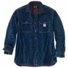 Carhartt Denim Fleece Lined Snap Front Shirt - Shirt