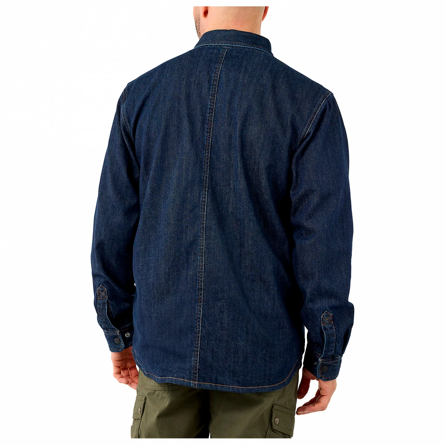 Carhartt Denim Fleece Lined Snap Front Shirt - Shirt 5 Carhartt Denim Fleece Lined Snap Front Shirt - Shirt - Image 3
