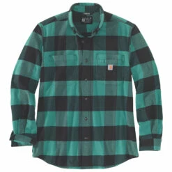Carhartt Midweight Flannel L/S Plaid Shirt - Shirt