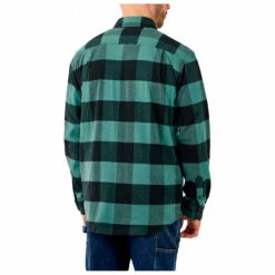Carhartt Midweight Flannel L/S Plaid Shirt - Shirt -Outdoor Equipment Sales Shop carhartt midweight flannel l s plaid shirt shirt detail 3