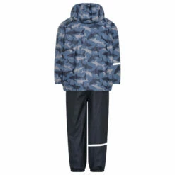 CeLaVi Boy's Rainwear Set AOP With Fleece - Overall -Outdoor Equipment Sales Shop celavi boys rainwear set aop with fleece overall detail 2