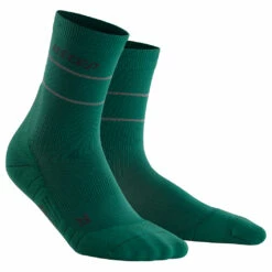 CEP Reflective Mid Cut Socks - Running Socks -Outdoor Equipment Sales Shop cep reflective mid cut socks running socks detail 5