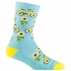 Darn Tough Women's Sun Pedal Crew Lightweight With Cushion - Sports Socks
