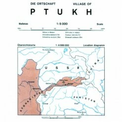 Ptukh (Afghanistan) 0/6b - Hiking Map