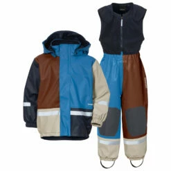 DIDRIKSONS Kid's Boardman Multi Colour Set 3 - Waterproof Jacket