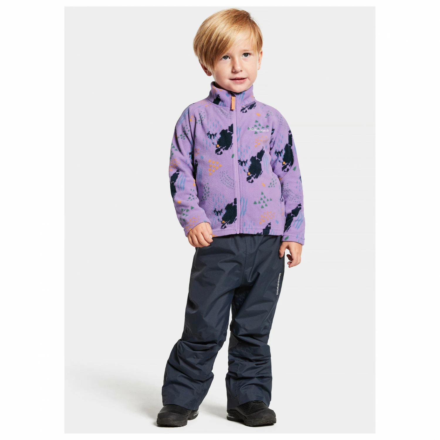 DIDRIKSONS Kid's Monte Printed Full Zip 8 - Fleece Jacket 6 DIDRIKSONS Kid's Monte Printed Full Zip 8 - Fleece Jacket - Image 4