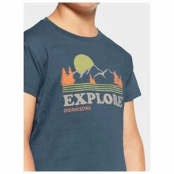DIDRIKSONS Kid's Mynta Explore - T-shirt 17 DIDRIKSONS Kid's Mynta Explore - T-shirt -Outdoor Equipment Sales Shop didriksons kids mynta explore t shirt detail 8