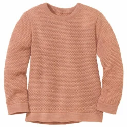 Kid's Wabenstrick-Pullover - Wool Jumper