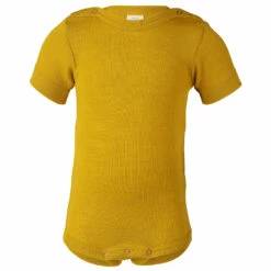 Engel Baby-Body Kurzarm Mit Druckknöpfen An Den Schulter - Merino Base Layer