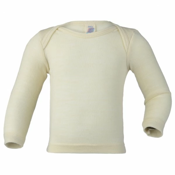 Engel Baby-Schlupfhemd Langarm Feinripp - Merino Base Layer 3 Engel Baby-Schlupfhemd Langarm Feinripp - Merino Base Layer