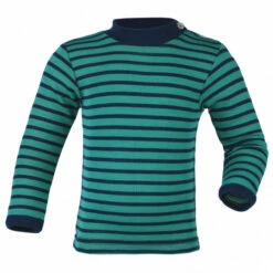 Engel Baby-Shirt L/S Geringelt - Merino Base Layer