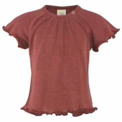 Engel Baby-Shirt S/S Gerüscht - Merino Shirt