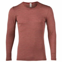 Engel Striped L/S Shirt - Merino Base Layer