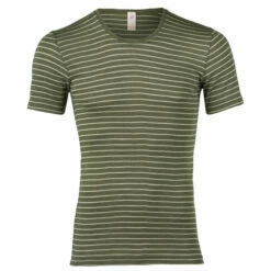 Engel Striped S/S Shirt - Merino Base Layer