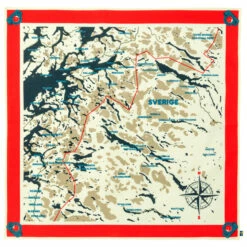 FJÄLLRÄVEN Swedish Classic Map Scarf - Neckerchief