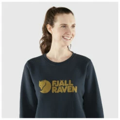 FJÄLLRÄVEN Women's Fjällräven Logo Sweater - Jumper -Outdoor Equipment Sales Shop fjaellraeven womens fjaellraeven logo sweater jumper detail 6