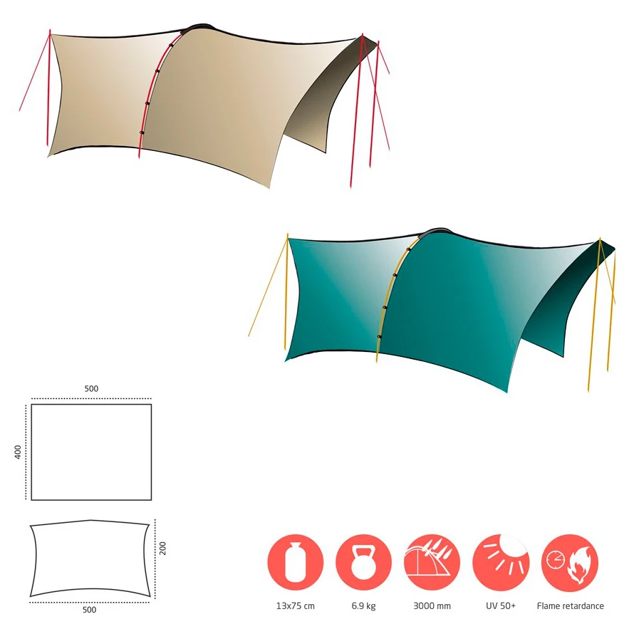 Grand Canyon Tahuta Shelter 4 - Tarp 4 Grand Canyon Tahuta Shelter 4 - Tarp - Image 2