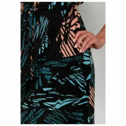 Women's Black Palm Hop Dress - Dress -Outdoor Equipment Sales Shop greenbomb womens black palm hop dress dress detail 4