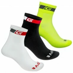 GripGrab 3-Pack Tricolore Regular Cut - Cycling Socks