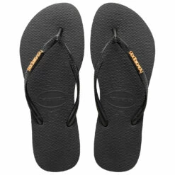 Havaianas Women's Slim Logo Metallic - Sandals 8 Havaianas Women's Slim Logo Metallic - Sandals -Outdoor Equipment Sales Shop havaianas womens slim logo metallic sandals detail 3