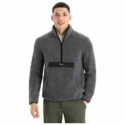 Icebreaker ICL Realfleece Sherpa L/S Half Zip - Merino Jumper 10 Icebreaker ICL Realfleece Sherpa L/S Half Zip - Merino Jumper -Outdoor Equipment Sales Shop icebreaker icl realfleece sherpa l s half zip merino jumper detail 2