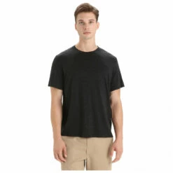 Icebreaker Merino Linen S/S Tee - Merino Shirt -Outdoor Equipment Sales Shop icebreaker merino linen s s tee merino shirt detail 3