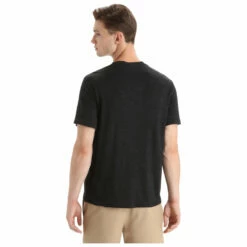 Icebreaker Merino Linen S/S Tee - Merino Shirt -Outdoor Equipment Sales Shop icebreaker merino linen s s tee merino shirt detail 4