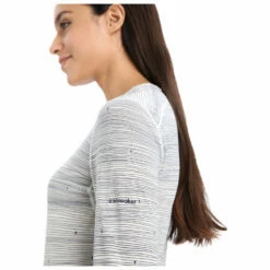 Icebreaker Women's 200 Oasis L/S Crewe Ski Tracks - Merino Base Layer 11 Icebreaker Women's 200 Oasis L/S Crewe Ski Tracks - Merino Base Layer -Outdoor Equipment Sales Shop icebreaker womens 200 oasis l s crewe ski tracks merino base layer bf detail 5