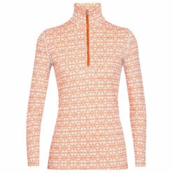 Icebreaker Women's 250 Vertex L/S Half Zip Alpine Geo - Merino Base Layer