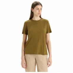 Icebreaker Women's Merino Linen S/S Tee - Merino Shirt -Outdoor Equipment Sales Shop icebreaker womens merino linen s s tee merino shirt detail 3