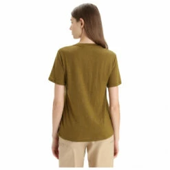 Icebreaker Women's Merino Linen S/S Tee - Merino Shirt -Outdoor Equipment Sales Shop icebreaker womens merino linen s s tee merino shirt detail 4
