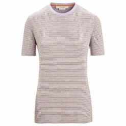 Icebreaker Women's Merino Linen S/S Tee Stripe - Merino Shirt