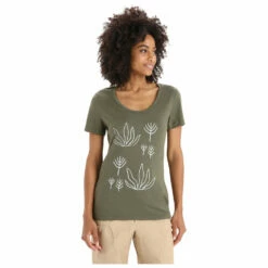 Icebreaker Women's Tech Lite II S/S Scoop Tee Fresh Growth - Merino Shirt 10 Icebreaker Women's Tech Lite II S/S Scoop Tee Fresh Growth - Merino Shirt -Outdoor Equipment Sales Shop icebreaker womens tech lite ii s s scoop tee fresh growth merino shirt detail 3