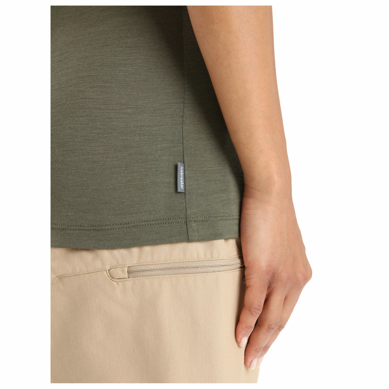 Icebreaker Women's Tech Lite II S/S Scoop Tee Fresh Growth - Merino Shirt 8 Icebreaker Women's Tech Lite II S/S Scoop Tee Fresh Growth - Merino Shirt - Image 6