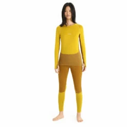 Icebreaker Women's Zoneknit 200 L/S Crewe - Merino Base Layer -Outdoor Equipment Sales Shop icebreaker womens zoneknit 200 l s crewe merino base layer detail 4